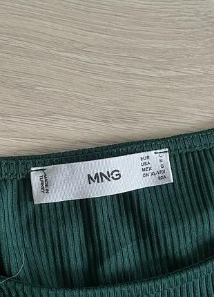 Лонгслів зелений mango l 2