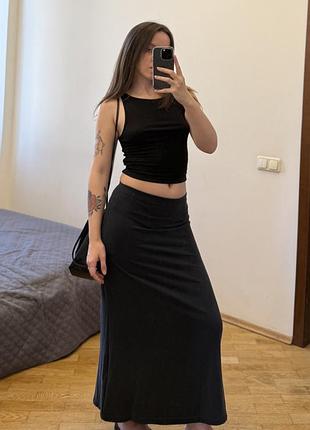 Максі спідниця weekday signe drapy maxi skirt