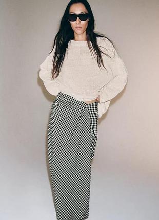 Спідниця жіноча в клітинку віші zara new