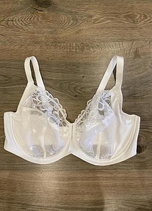 Жіночій білий бюстгальтер з сітечкою m&s 90g