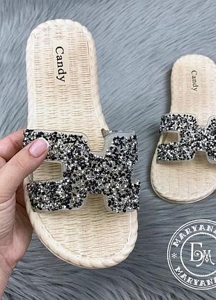 Шльопанці black diamond за суперціною / чорні