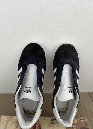 Жіночі низьки кросівки кеди adidas gazelle unisex сині 36,5-37