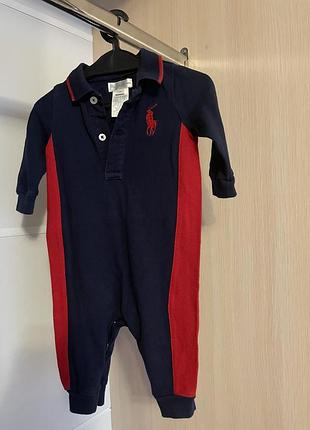 Ромпер поло polo ralph lauren для хлопчика 3m