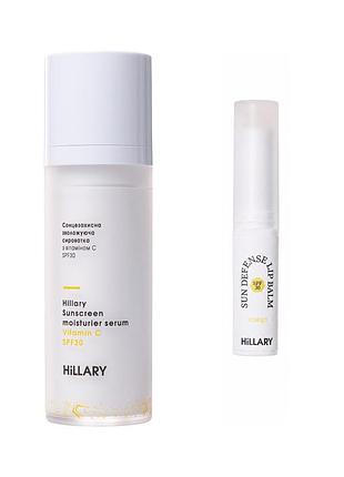 Комплекс для ежедневного spf защиты губ и лица hillary daily lip & face spf protection complex