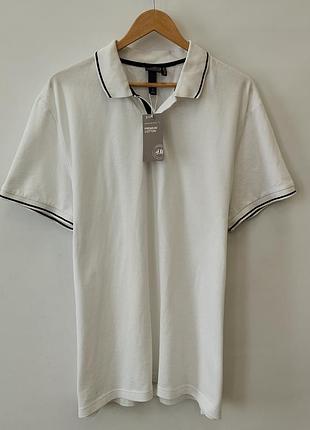 Нова чоловіча футбокла-поло h&amp;m premium cotton