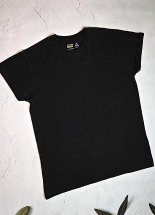 🎁1+1=3 базова чорна чоловіча футболка topman muscle fit, розмір 48 - 50