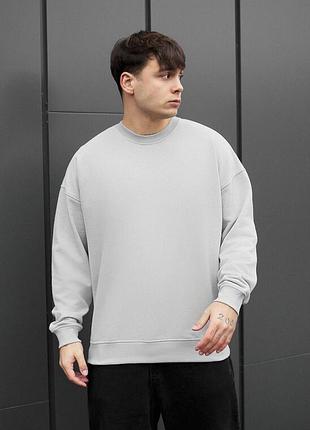 Молодіжний оверсайз світшот staff ic light gray oversize
