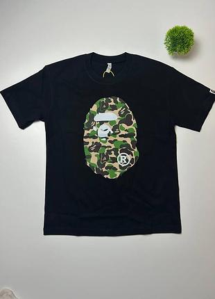 Футболка bape big ape head зелена m-l
