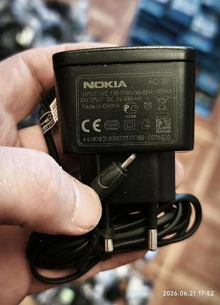 Nokia ac-3e 10шт зарядное устройство тонкий разъем новый лот .