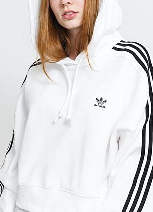 Толстовка худи женская adidas originals short hoodie