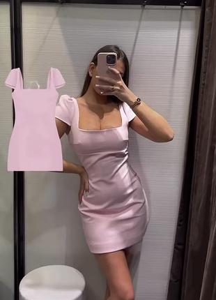 Рожева сукня zara нова колекція