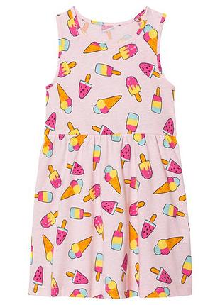 Сукня без рукавів для дівчинки lupilu ecoprint 461444 122-128 см (6-8 years) різнобарвний