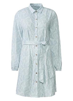 Сукня із конопляного матеріалу для жінки esmara lidl 400123 44(l) блакитний