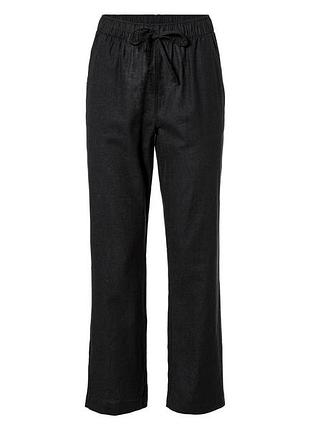 Брюки кюлоты льняные для женщины esmara lidl 442992 46(l) черный