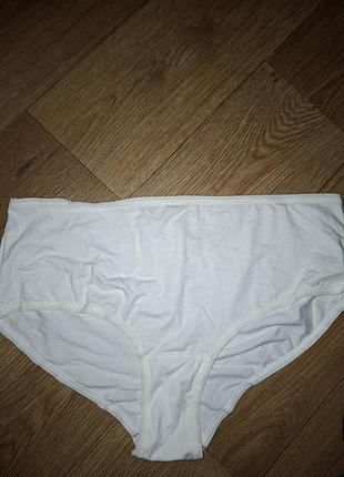 Труси жіночі ххл xxl 52/54 європ на 58-60 esmara нові білі трусики батал великий розмір бавовна
