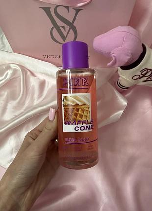 Парфумований спрей для тіла waffle cone fragrance mist victoria's secret pink usa