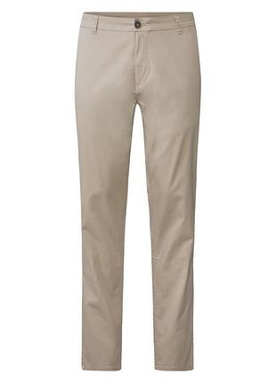 Брюки чинос хлопковые с карманами для мужчины livergy lycra® 371108 52(l) бежевый