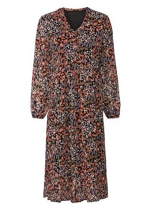 Платье шифоновое на подкладке для женщины esmara lidl 438901 44(l) комбинированный