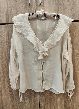 Блуза из вискозы zara