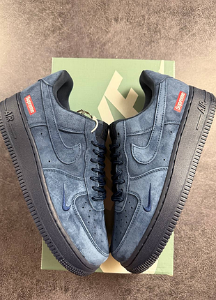 Nike air force 1 low x supreme blue
