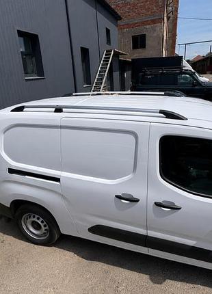 Рейлінги хром (турецький дизайн) long, пластикові ніжки для citroen berlingo/multispace 2018- рр
