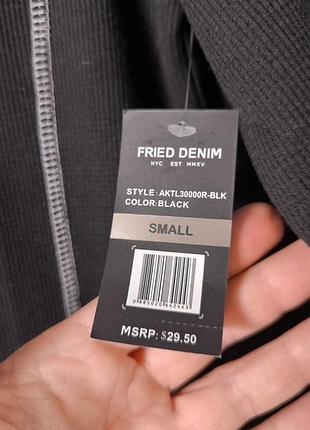 Кофта лонгслив базовый черный fried denim 4