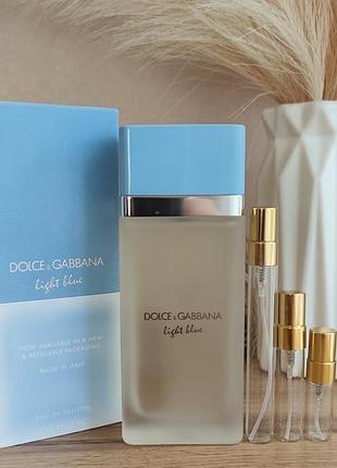 Оригинальн! цена по 3 мл dolce gabbana light blue eau de toilette