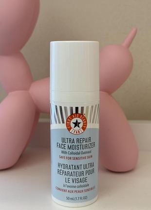 Зволожувальний крем first aid beauty ultra repair face moisturizer with colloidal oatmeal