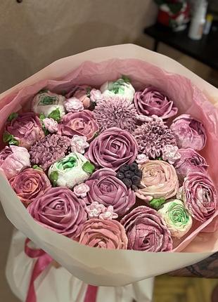 Квіти із зефіру🌸
