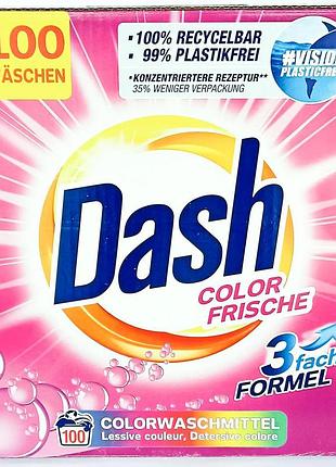 Порошок для прання кольорових речей dash color frische, 100 прань, 5 кг