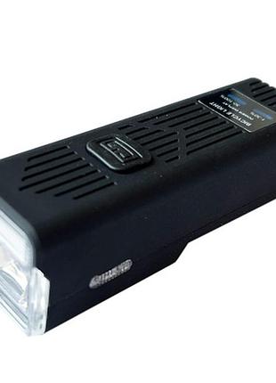 Велофара с сигналом waterproof mt-007-t6 450lum 18650 с выносной кнопкой