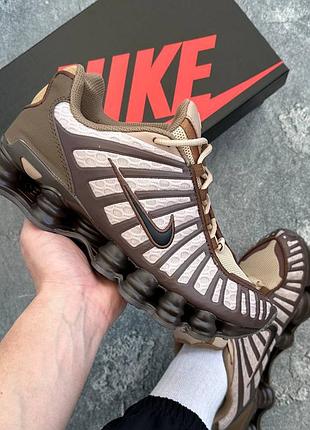 Nike shox tl khaki ironstone off noir/найк шокс тл хаки 41 42 43 44 45