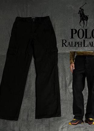 Штаны карго черные polo ralph lauren m