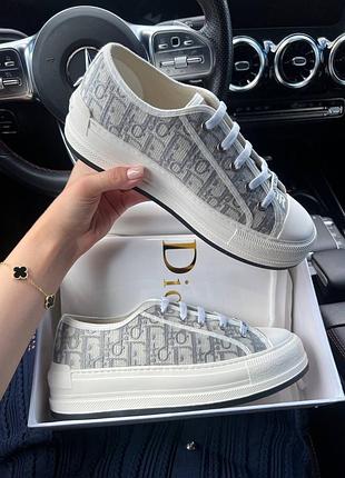Dior platform sneakers grey premium/диор платформ сникерс серые премиум 36 37 38 39 40 41