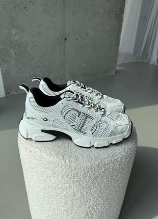 Dior chrono sneaker grey premium/диор хроно сникер серые премиум 36 37 38 39 40 41