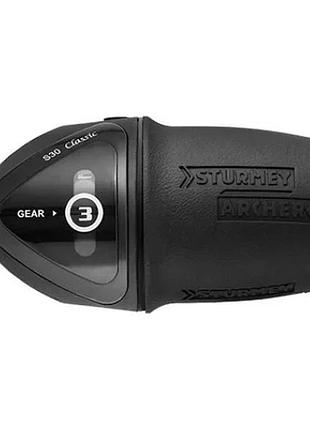 Шифтер sturmey archer tss3b 3шв, серый с черным (25778)