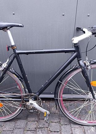 Велосипед fixie 28" рама alu, 1 шв. чорний б/у