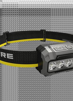 Налобный фонарь nitecore ha23 uhe, черный (uhe led 3000, 4500, 6500к, 3*ааа, 600лм, 132м)