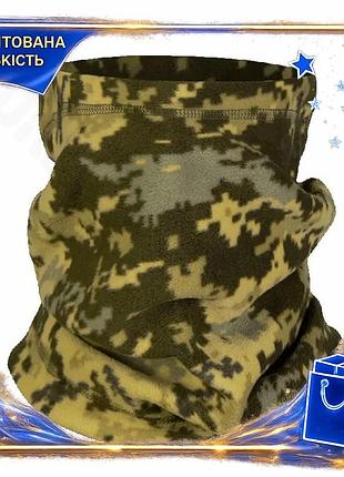 Шарф-труба camotec fix fleece 260 микрофлисовая тактическая для военных зимнего использования dm-11
