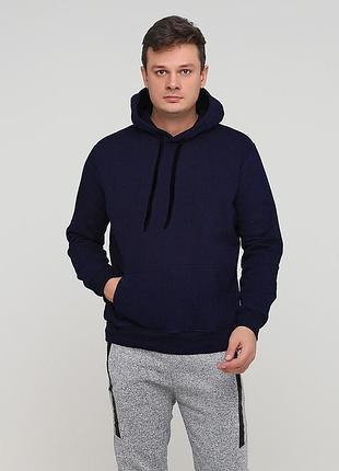 Темно-синее мужское худи xxl м429-13