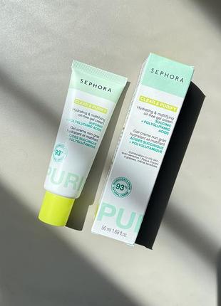 Крем для обличчя sephora hydrating & mattifying oil-free gel cream
