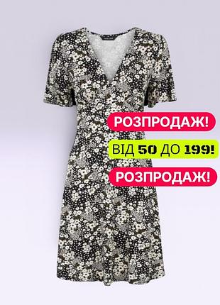 Шикарное новое платье вискоза х цветами, распродаж 8/36/s