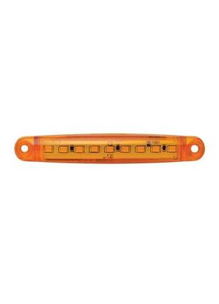 Ліхтар габарит led 9 діодів жовтий 100x17x10