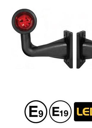 Ліхтар габарит ріжок г-подібний лівий довгий led 24v