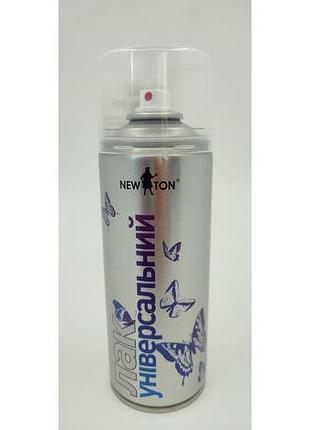 Лак універсальний аерозольна безбарвний глянцевий 400ml newton
