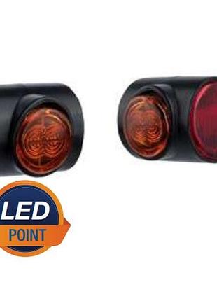 Ліхтар габарит ріжок діод led 24 в короткий лівий трьохстороній