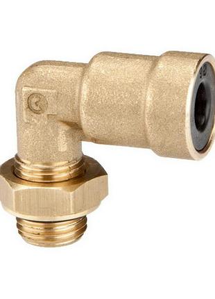 Фітінг кутовий латунь d12mm аварійне m12x1.5mm різьба зовнішня