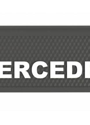 Бризговик з написом mercedes 650x190mm чорний випуклий 3d 1шт