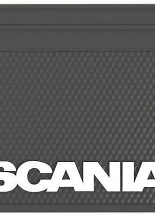 Бризговик з написом scania 650x400mm чорний випуклий 3d 1шт