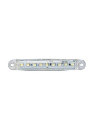 Ліхтар габарит led 9 діодів білий 100x17x10